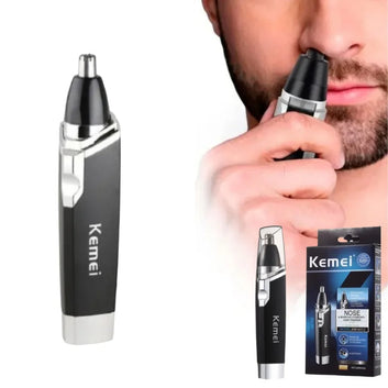 Máquina Aparadora Profissional | Remove Pelos do Nariz e Ouvido Prático Fácil | Saúde Higiene Beleza Uso Pessoal Kemei-Km-6512